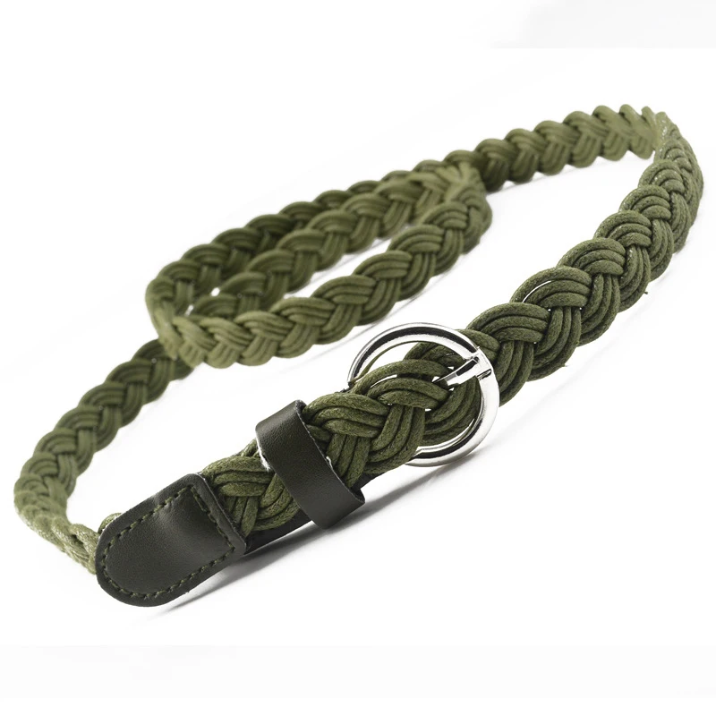 

Hot Fashion 1.7cm Adjustable Knit Belt Hemp Flowers For Skirt Dress Exquisite Beautiful Belts Gifts