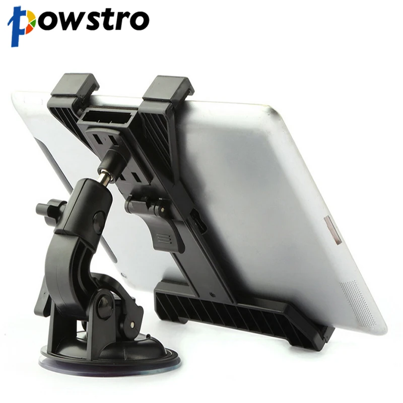 

Powstro Tablet Car Holder Phone Bracket Desktop Shelf Windshield Car Mount Crib for iPad for Samsung Tab for 7 8 9 10 inch