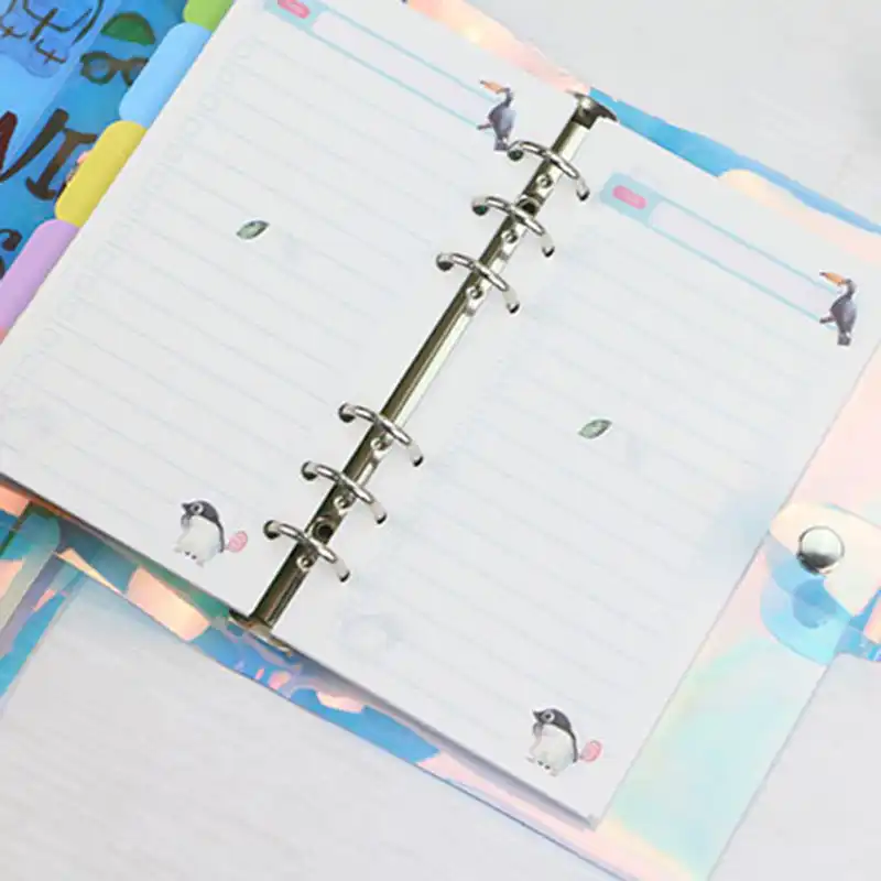 detail feedback questions about laser notebook cover glitter pvc daily diary planners