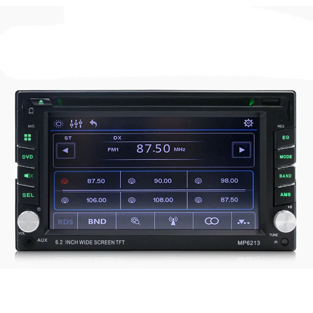

Car 6.2 Inch Multimedia Dvd Cd Card Machine Mp3 Player Fm Radio Mp6213
