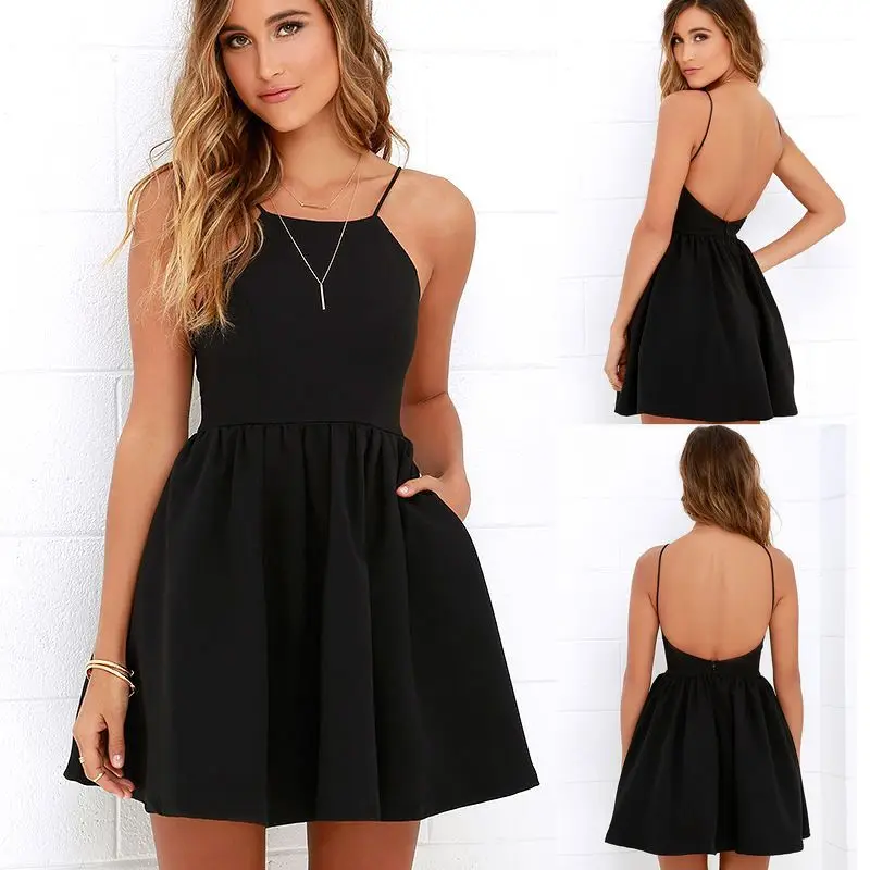 Spaghetti Strap Mini Dress Casual