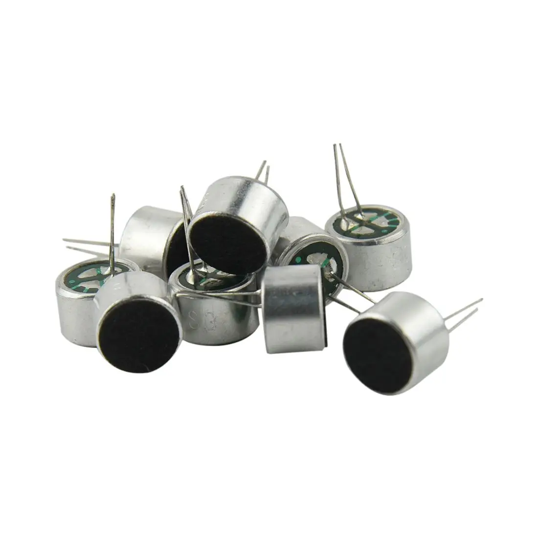 

FULL-Fasdga 10 PCS 9.7mm x 7mm 2 Pin MIC Capsule Electret Condenser Miniphone