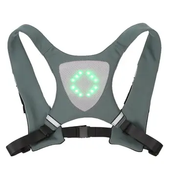 

None IPX-5 Cycling Wireless Remote Control LED Light Warning Vest for Riding Running 8-10 hours work LED Light Vest