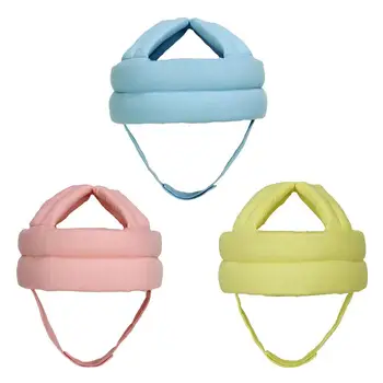 

Solid color Baby Safety Learn to Walk Cap Anti-collision Protective Hat Safety Helmet Comfortable Head Security Protection baby