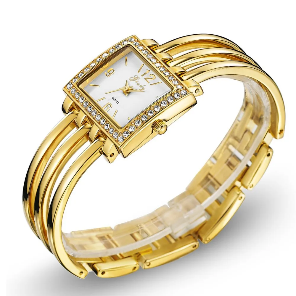 Grady Новая мода позолоченный браслет женские кварцевые часы женские часы наручные часы