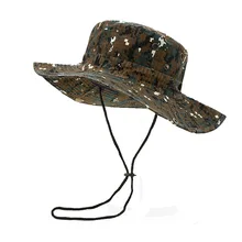 Ведро Шапки! Высокое качество, военная камуфляжная шапка Boonie, Панамы для мужчин и женщин, для охоты, пешего туризма, альпинизма, кемпинга, шляпа Мультикам