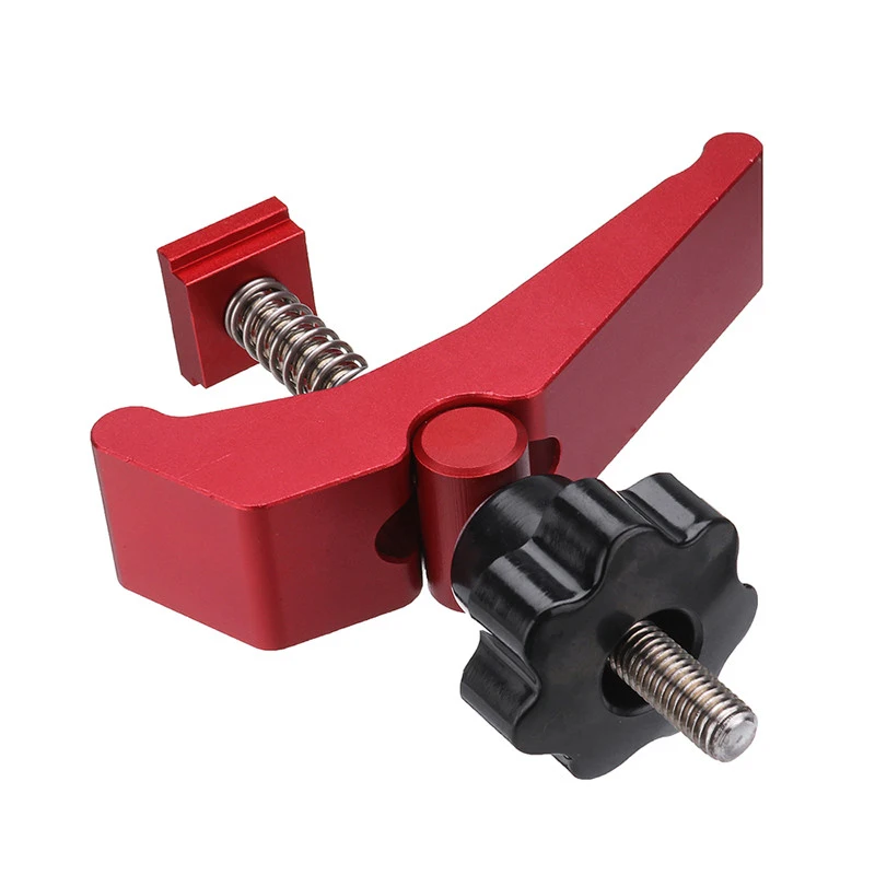 

Durable Aluminum Alloy Quick Acting Hold Down Clamp T-Slot T-Track Clamp Set DIY Woodworking Tool Top Quality