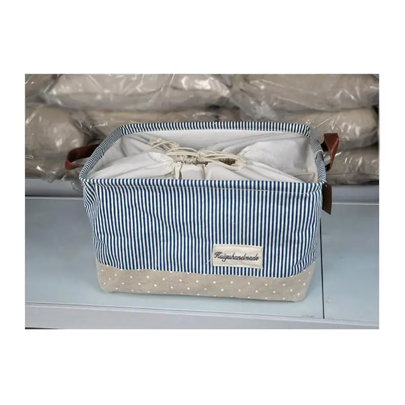 OUNONA صندوق تخزين المنزل الغسيل الملابس لعبة سلة للطي صندوق تخزين منظم المشارب تصميم 38x26x23 cm OUNONA صندوق تخزين المنزل الغسيل الملابس لعبة سلة للطي صندوق تخزين منظم المشارب تصميم 38x26x23 cm