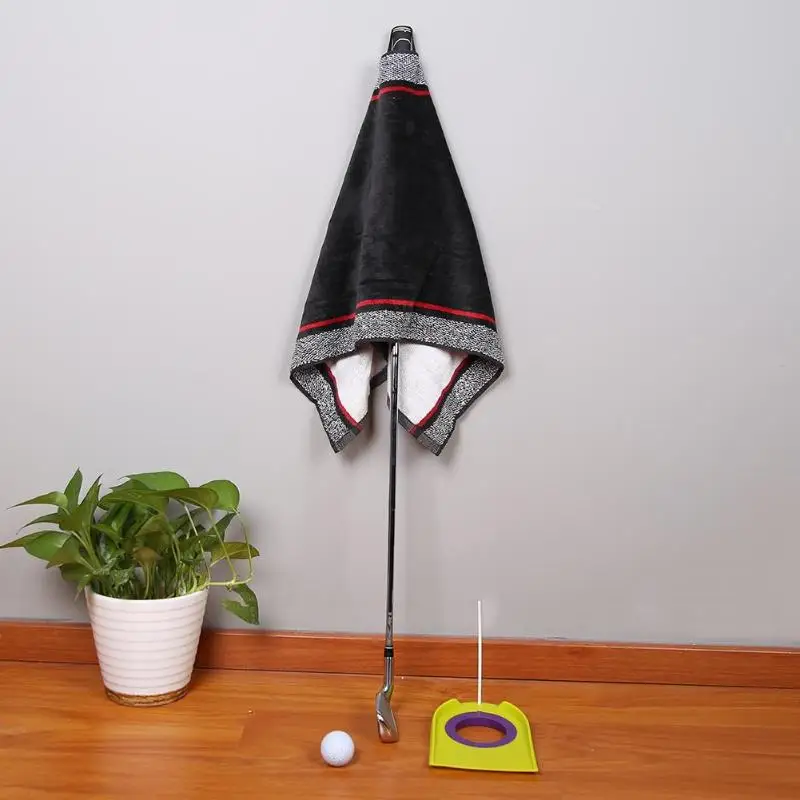 نوادي الجولف مواد التنظيف مريحة لينة الرياضة منشفة يد قطنية منشفة مع حبال حامل نوادي الجولف اكسسوارات