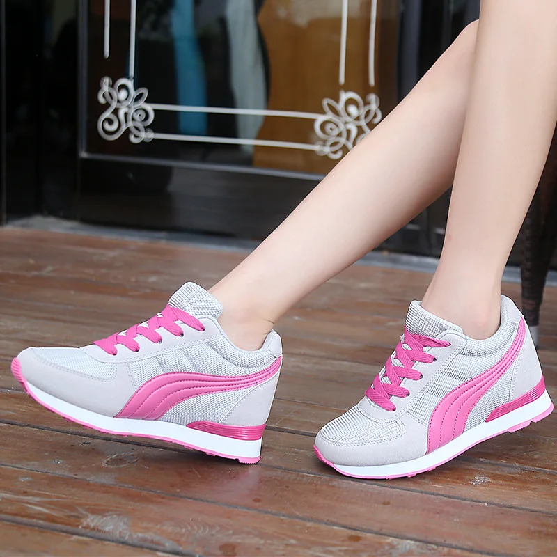 STAN SHARK/осенние женские кроссовки на танкетке tenis feminino Повседневная дышащая обувь