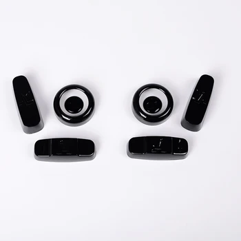 

Gloss Black Car Seat Button Cover Trim For Land rover Discovery Sport 2015-2018 Car-Styling ABS accessories