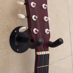 Черный бас гитары стенд держатель с крючком подставка для настенного монтажа вешалки + винт набор для большинства электрогитары бас винты