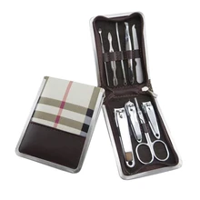 9 шт./компл. машинка для стрижки ногтей из нержавеющей стали триммер Набор ножницы для педикюра Пинцет Набор для маникюра и педикюра Носок Набор инструментов для дизайна ногтей