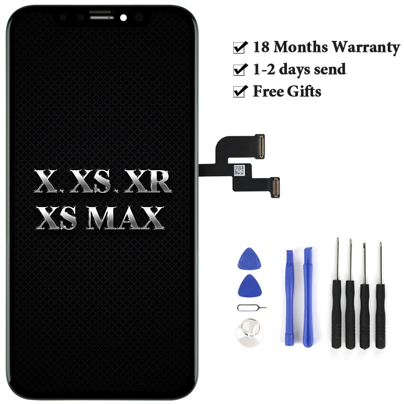 

Hot sell quality for iPhone X XS XS MAX XR lcd with Touch Screen Display Assembly Replacement 100% new & test good quality