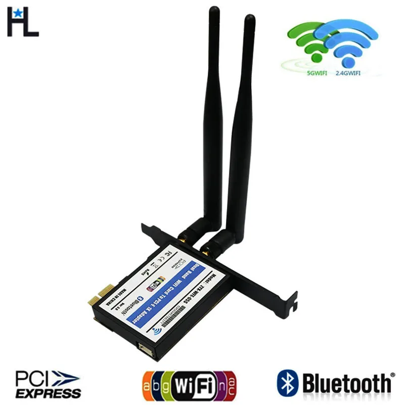 Настольный wifi адаптер Pci-e беспроводной сетевой мини PCI-E карта wi fi адаптер PCI-E X1 интерфейс вайфай приемник для ПК