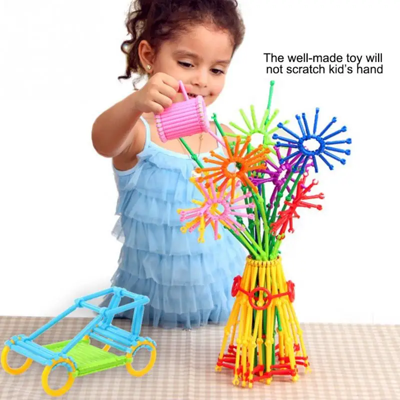 800 шт./компл. строительный щелчок кирпич пластик геометрический паззл блоки игрушка для детей Обучающие умные игрушки математические