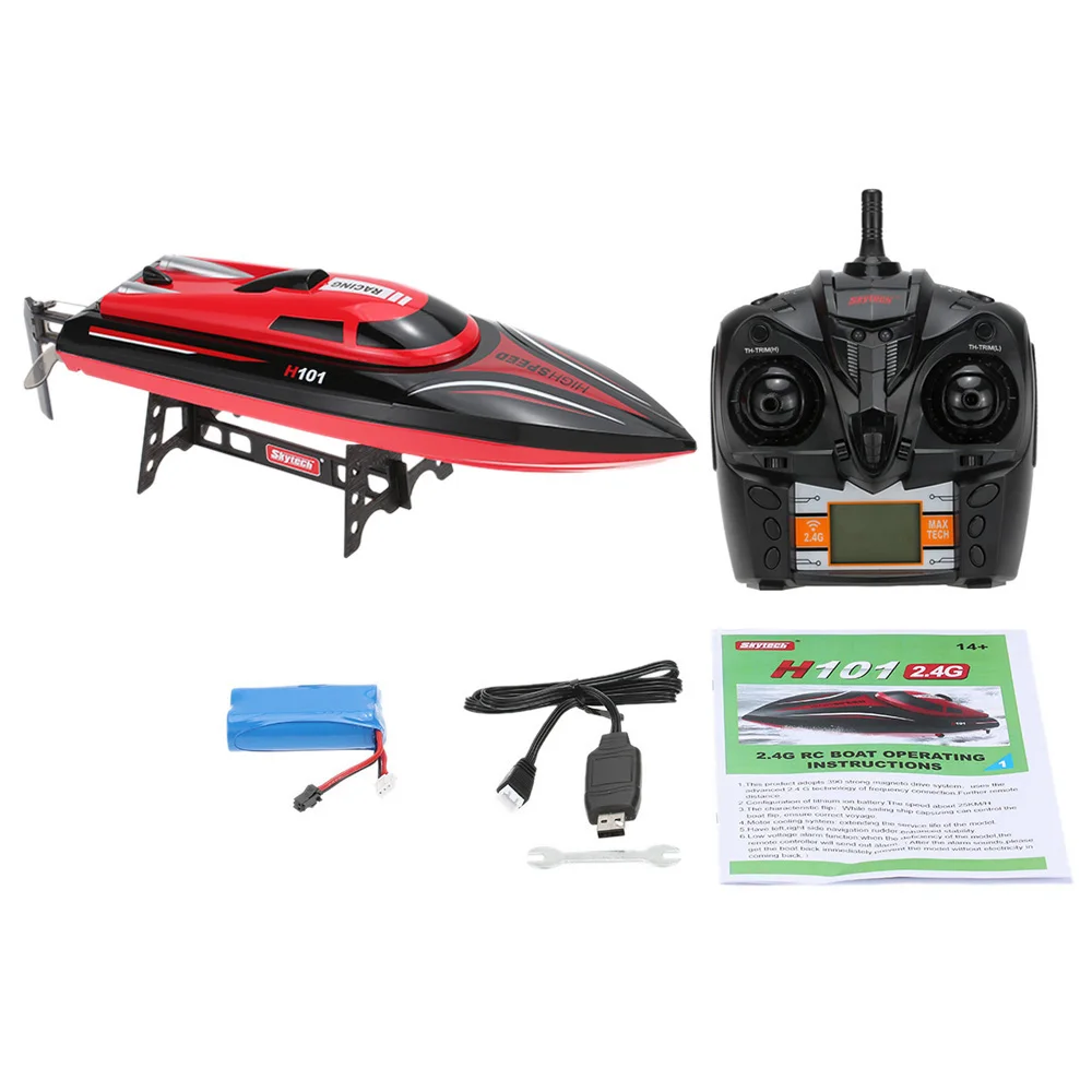 Новая гоночная лодка Skytech H101 2 4 г 4CH удаленного Управление Racing яхты игрушки