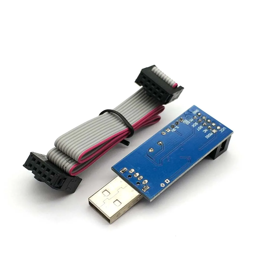 USB ISP USBasp USBisp программист для 51 ATMEL AVR поддержка загрузки Win 7 64(случайный цвет