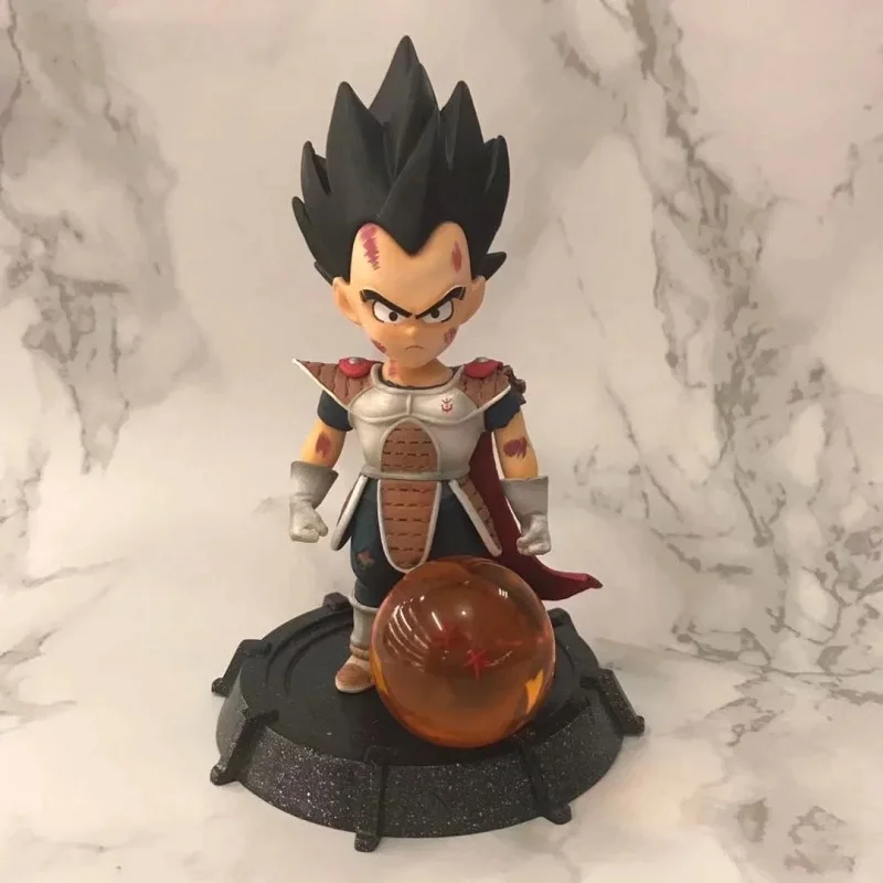 

Anime Dragon Ball Super Saiyan Vegeta with Crystal Ball GK PVC Action Figure Statue Collectible Model Kids Toys Doll Gift figuri