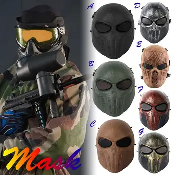 

2018 New Punisher Masks Real CS Field Battle Full Face Protection Horror Mask Outdoor Field Battle Mask
