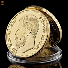 1901 imperador russo nicholas ii personagem banhado a ouro do mundo celebridade comemorativa moeda colecionáveis