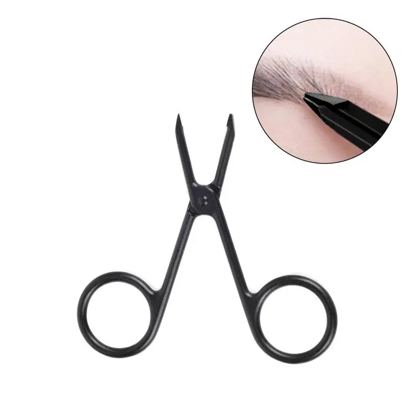 

1pcs Cosmetic Trimmer Eyelash Clipper Eyebrow Tweezer Eyebrow Tweezers Face Hair Remove Make Up Scissors Makeup Pinzas Tool
