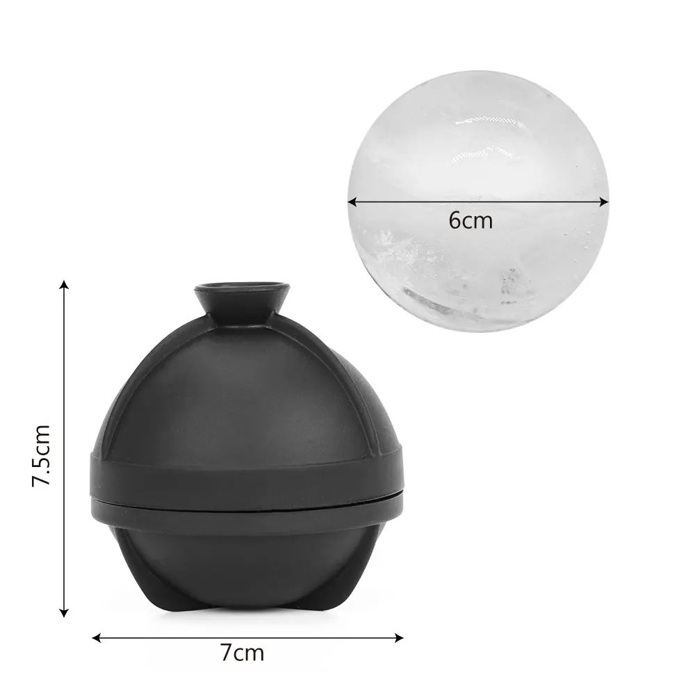 HOOMIN Sphere форма для льда 3D виски вино Коктейльная силиконовая кубиков хоккейная