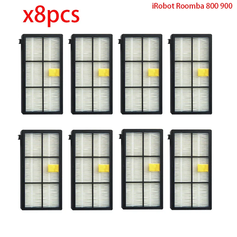 

8Pcs High quility HEPA brush Filter Replacement for iRobot Roomba 800 900 Series 870 880 980 Vacuum Cleaner parts accessories