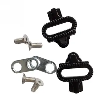 

Mountain Bicycle Pedals Cleat Biking MTB Bike Cleat Set Clip-in Clips Kit W/Hardware Nuts Cleats SPD Pedals Plate Bicycle Access