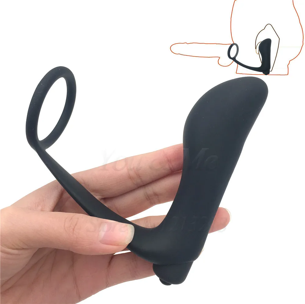 Male Prostate Massage Anal G spot Vibrator Sex Toys for Men Gay Delay Ejaculation Ring Vibrating Butt Plug Erotic | Красота и