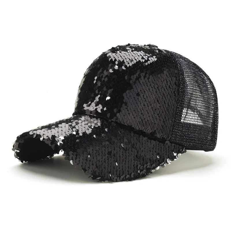 Горячая Распродажа модная бейсбольная кепка с блестками Snapback летняя спортивная