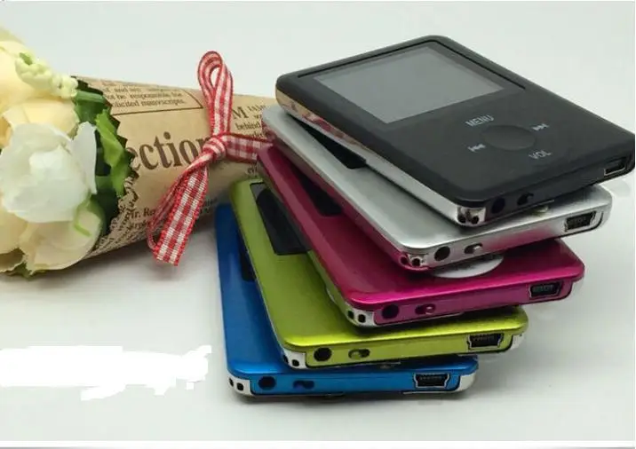 

Hotsale 3th Slim 1.8"LCD flash MP3 MP4 Player FM Radio Player support tf card player 9 colors