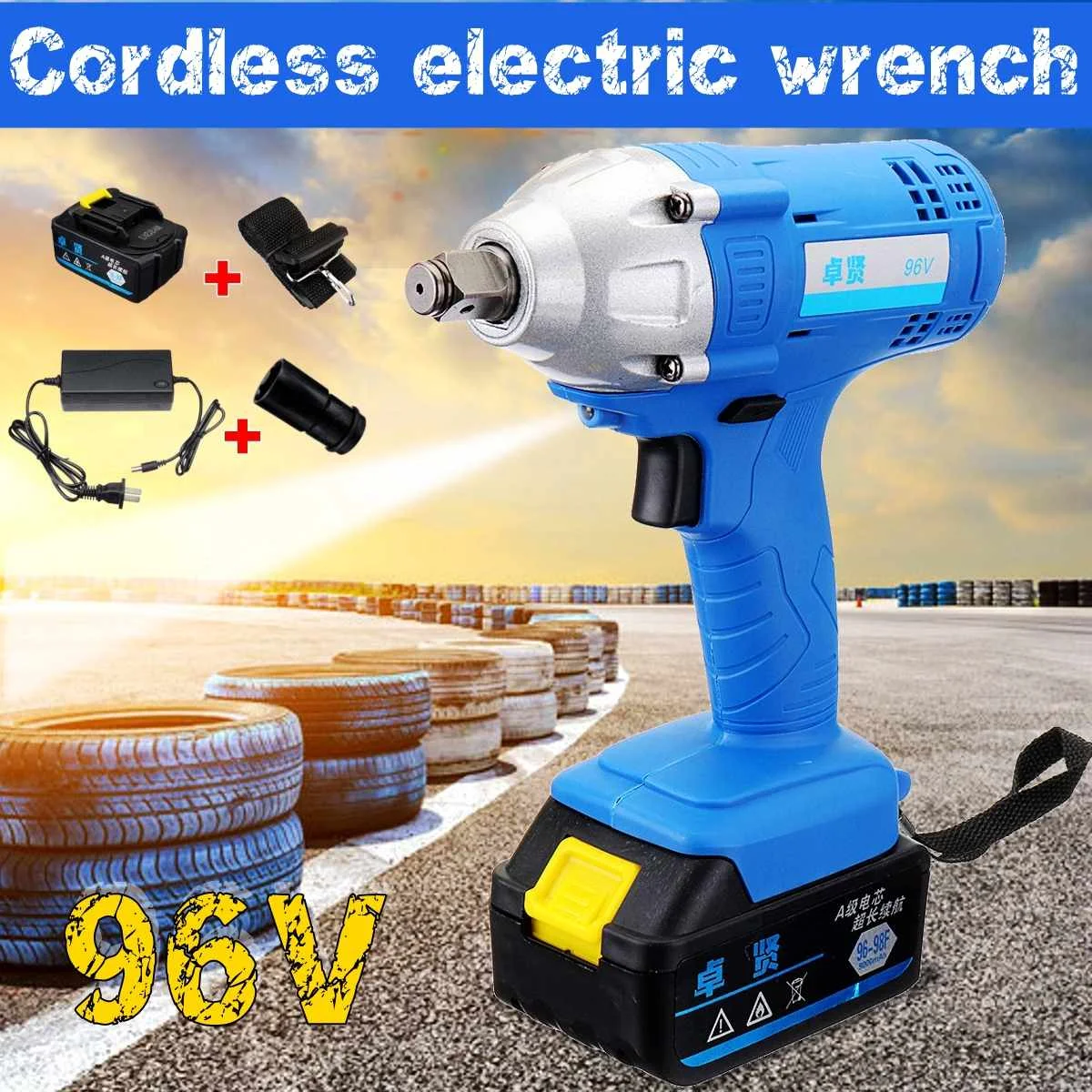 

Cordless 9000mAh 2000W Electric Impact Wrench High Torque Chargeable Hammerdrill LED Lighting Hammer Power Tools