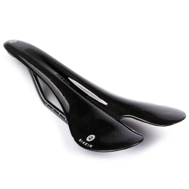 

Bikein Pro Ultralight Carbon Fiber Cycling Bicycle Saddle Mountain Road Bike Front Seat Mat Oval Rails Mtb Parts 95G