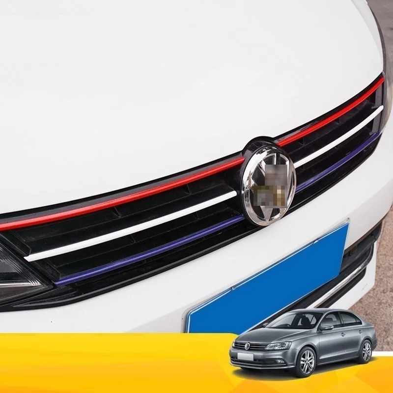 

Modified Chromium Grille Exterior Dashing Covers Modification Car Styling Bright Sequins 15 16 17 FOR Volkswagen Jetta