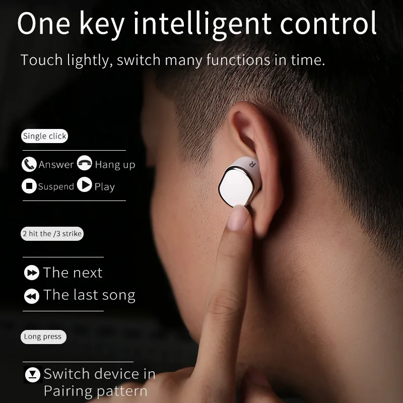 GEVO K9 беспроводные наушники Bluetooth 5 0 вкладыши TWS стерео мини бас гарнитура для