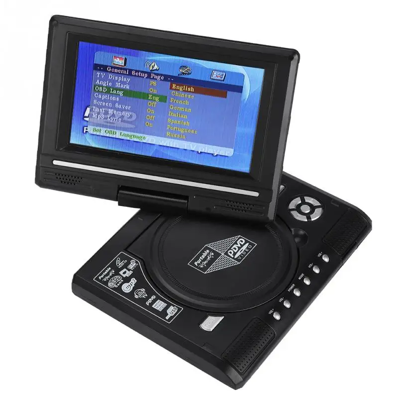 7 8 Inch Portable Hd Tv Dvd Player Rechargeable Battery Car Tv Muilt Language Tv Portatil 7 Degree 16 9 Swivel Lcd Screen Dvd Vcd Player Aliexpress 7 8 Inch Portable Hd Tv Dvd Player Rechargeable Battery Car Tv Muilt Language Tv Portatil 7 Degree 16 9 Swivel Lcd Screen Dvd Vcd Player Aliexpress