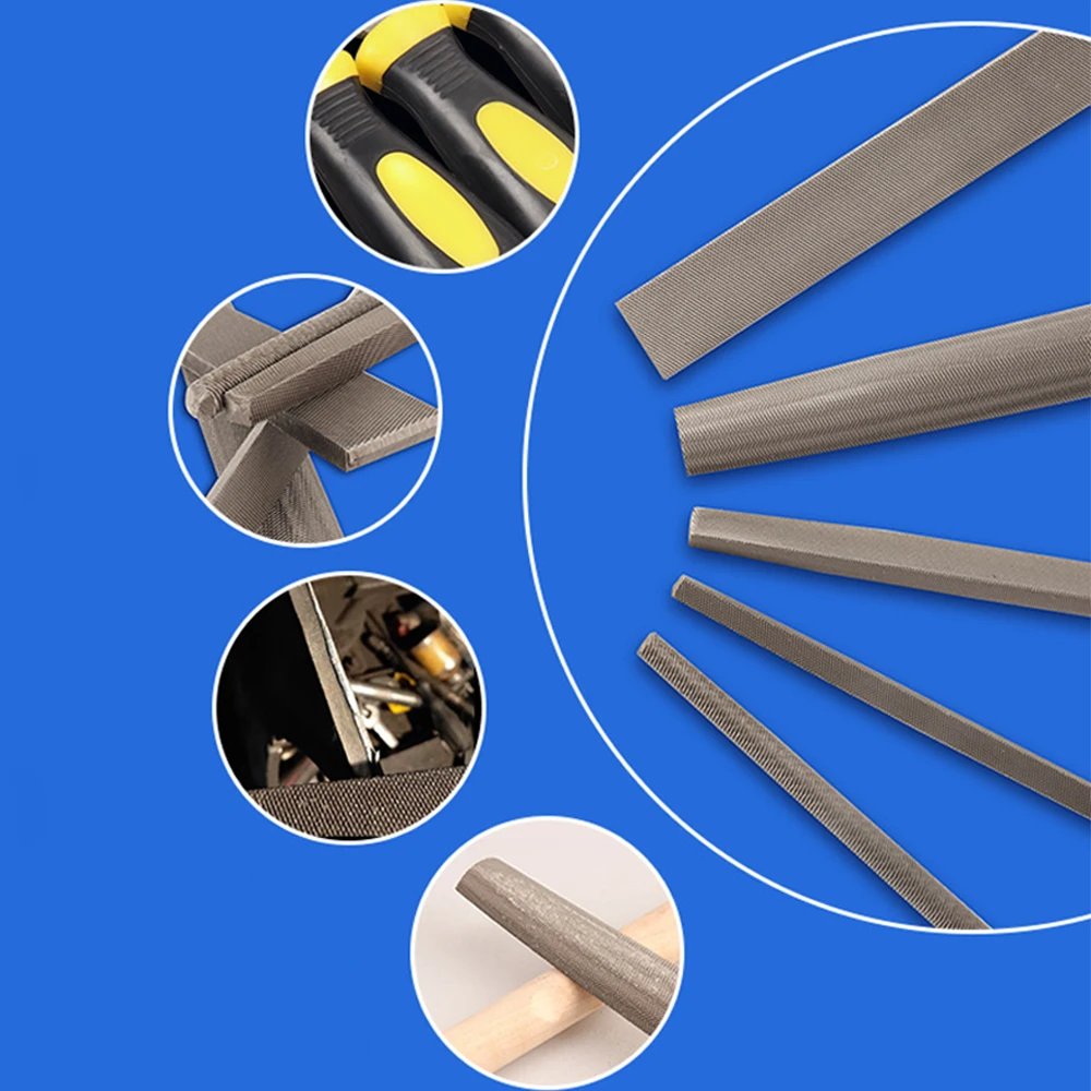 Shina 1PC 10 Inch Triangle File Carbon Steel T12 Rasps Sharpening Single Handle File Shina 1PC 10 Inch Triangle File Carbon Steel T12 Rasps Sharpening Single Handle File