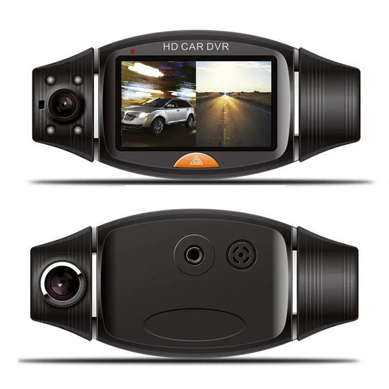 R310 Автомобильный видеорегистратор камера gps двойная HD 1080 P ночное видение двойной