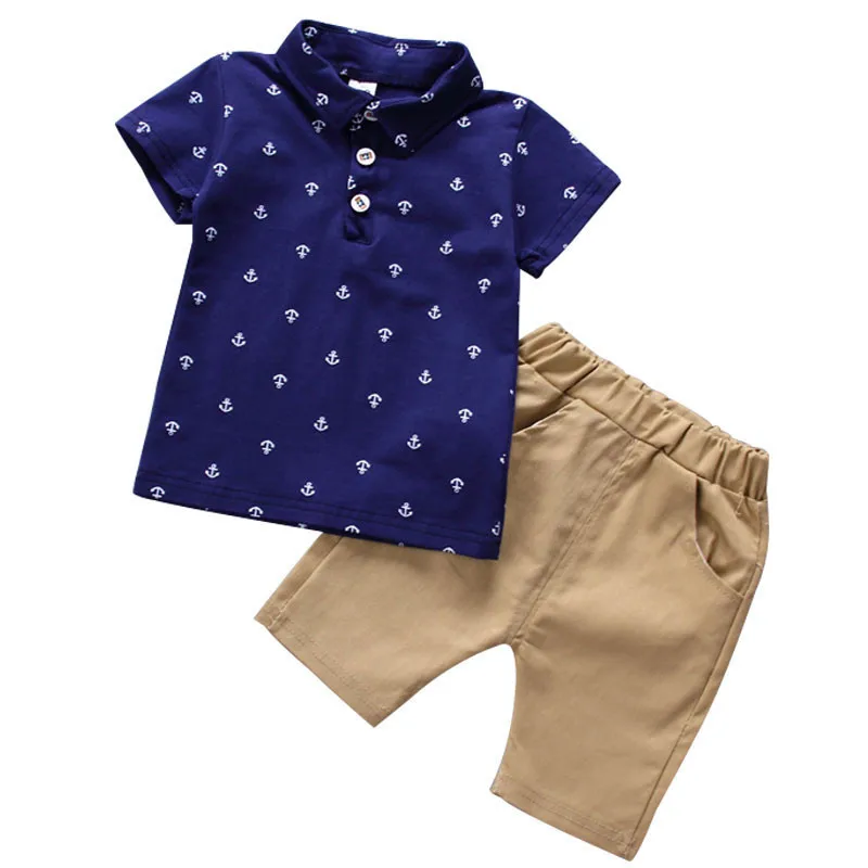 

Boys Clothing Sets Summer Baby Boys Clothes Suit Gentleman Style Shirt +Pants 2pcs Clothes For Boys Summer Set