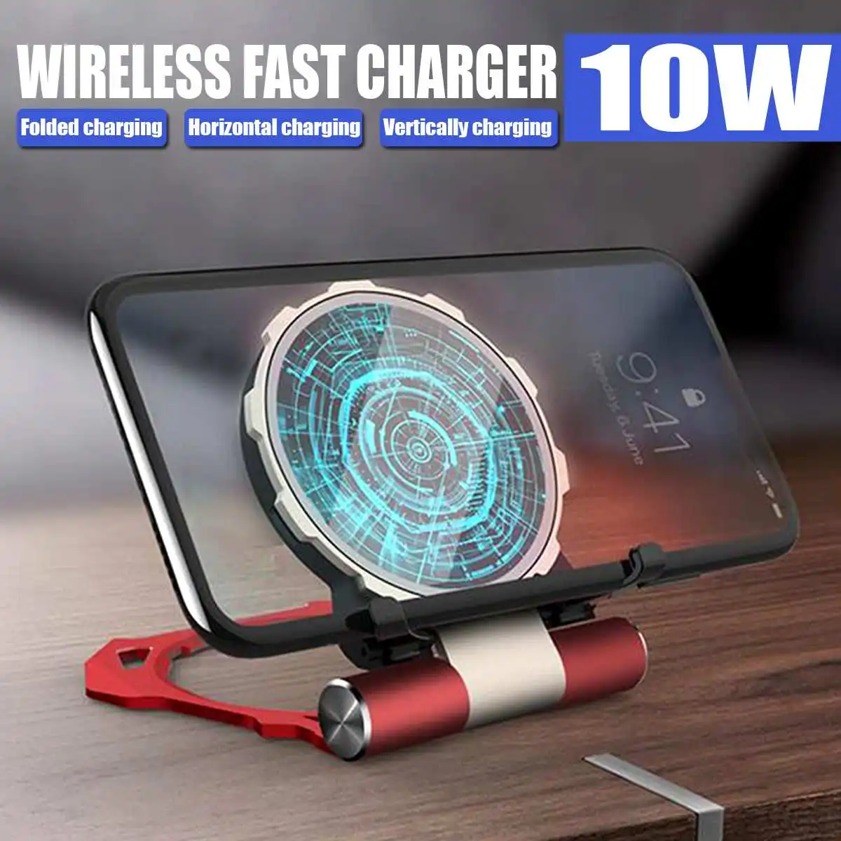 10W Magic Array Design Wireless Qi Fast Charger Phone