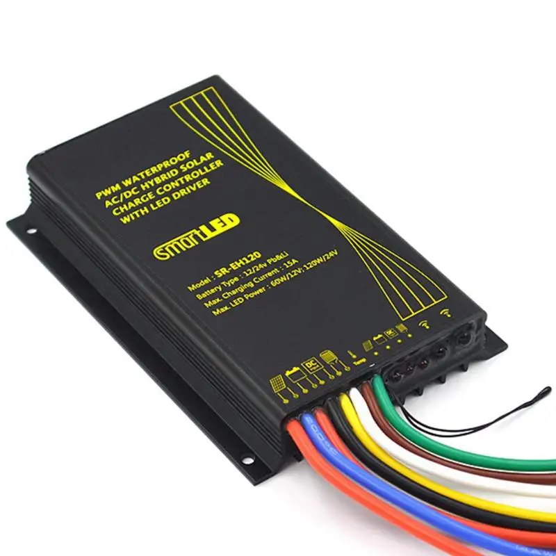 

Solar Flood Light EH Series Solar Controller IP68 Waterproof PWM 15A Solar Panel Battery LED Light Controller Solar Controllers