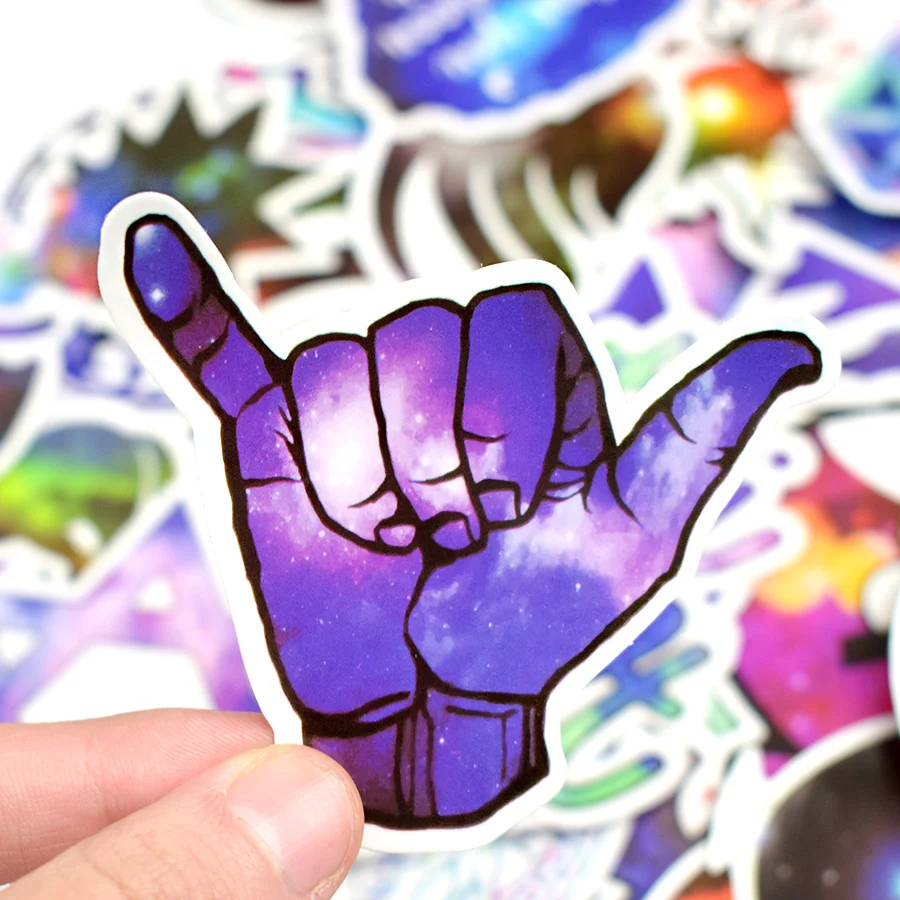 50 шт. Galaxy sticker s мультфильм водонепроницаемый стикер для ноутбука скейтборд багаж гитара велосипед автомобиль-Стайлинг детская игрушка наклейка