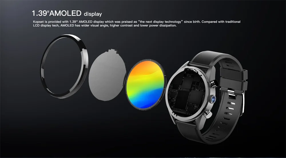 Kospet Hope Dual 4G Smartwatch 1GB+16GB 8.0MP Camera WIFI/GPS/GLONASS IP67 Waterproof MT6739 Sport Business Smart Watch Kospet Hope Dual 4G Smartwatch 1GB+16GB 8.0MP Camera WIFI/GPS/GLONASS IP67 Waterproof MT6739 Sport Business Smart Watch