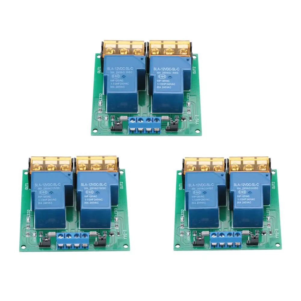 

High Power Two Way Bidirectional Optocoupler Isolation Relay Module 30A YYG-3