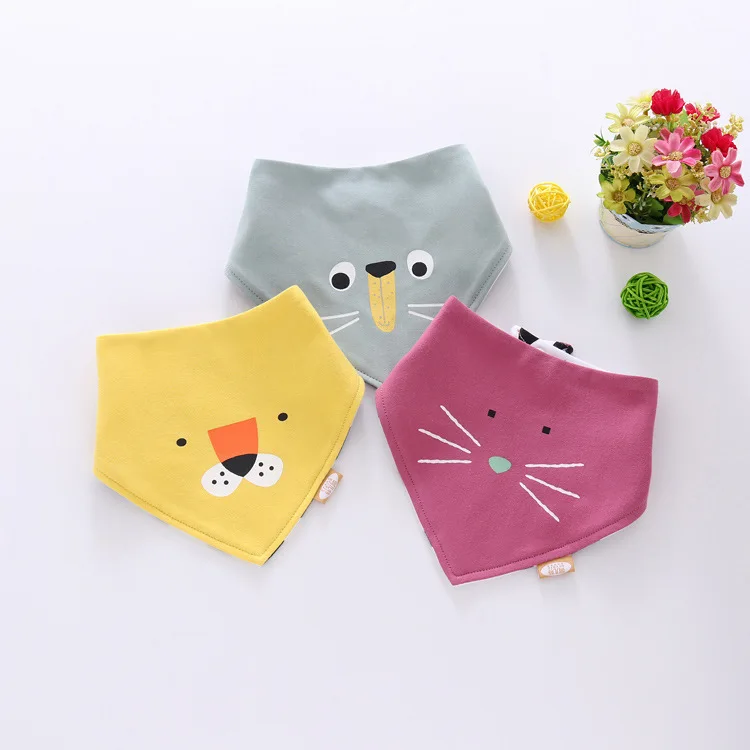 

Pure Cotton Double-deck Triangle A Piece Of Cloth Baby Articles Pure Cotton Triangle A Piece Of Cloth Ab Noodles Baby Bib Bib