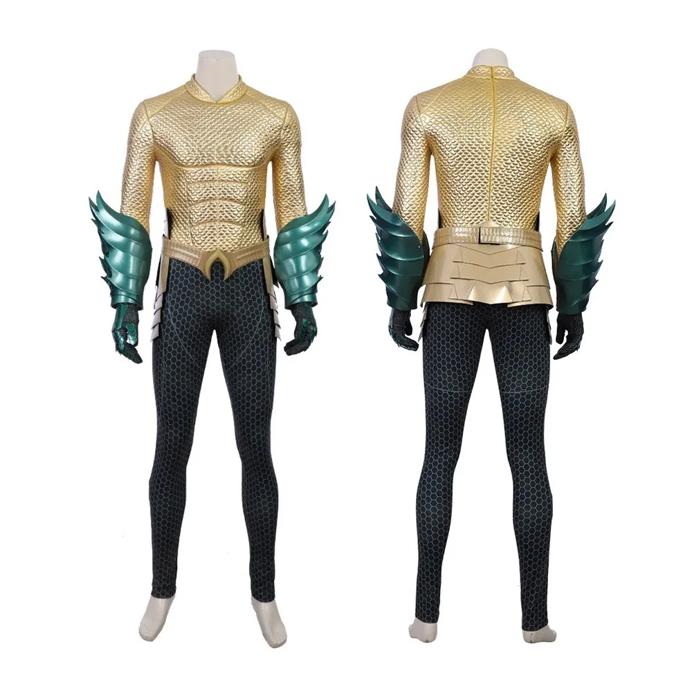 Movie Aquaman cosplay Costume Carnival Halloween superman anime Cosplay Jumpsuit Arthur Curry Fancy Costume custom made Movie Aquaman cosplay Costume Carnival Halloween superman anime Cosplay Jumpsuit Arthur Curry Fancy Costume custom made