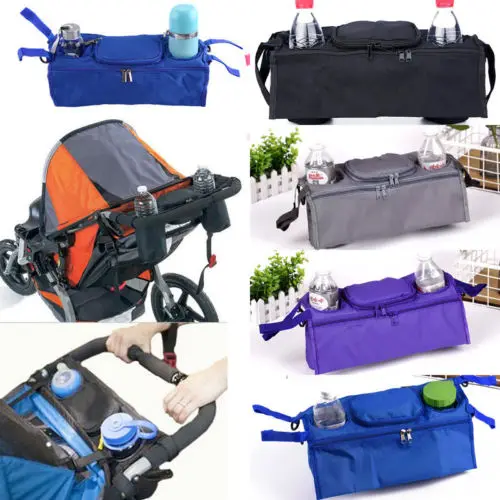 

Mommy Pram Pushchair Stroller Buggy Cup Bottle Drink Food Holder Storage Bag Organizer