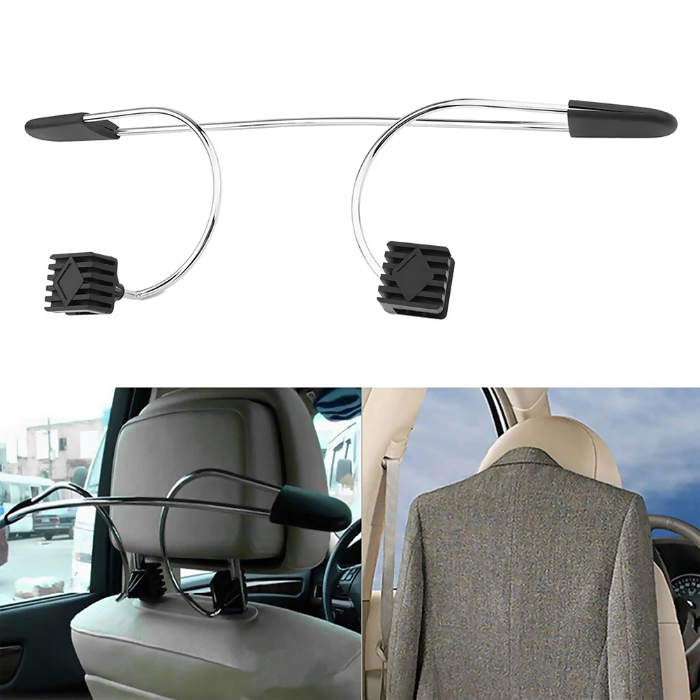 

Car Coat Hanger Stainless Steel Auto Seat Headrest Clothes Suits Holder Hook Accessories