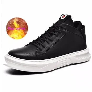 

Male Shoe Autumn Winter Outdoors Running Trekking Camping Walking Jogging Boots Increase Down Cotton Leisure Time Men Sneakers